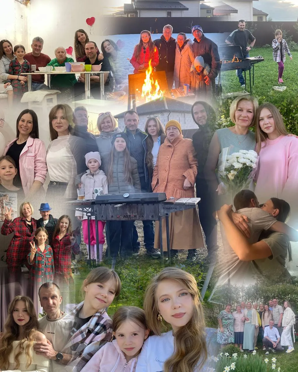 Коллаж семьи Полины Дворецкой